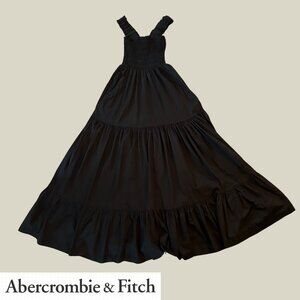 NWT Abercrombie & Fitch maxi gown sundress in black (XXS)